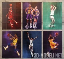 3d-модель Серия постеров NBA Legends от Grzegorz Domaradzki