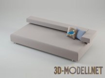 3d-модель Софа и подушка с птицей