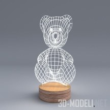 3d-модель Светильник Cheha TeddyBear BULBING lamp