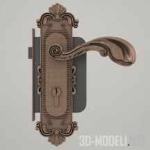 3d-модель Античная дверная ручка