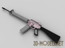 3d-модель Автоматическая винтовка Colt M16