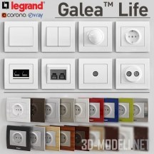 3d-модель Фурнитура от Legrand, серия Galea Life