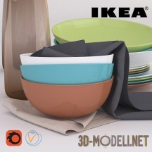 3d-модель Набор посуды от IKEA