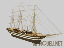 3d-модель Парусный корабль Americo Vespucio