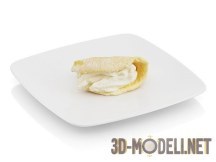 3d-модель Десерт со взбитым кремом