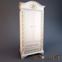 3d-модель Двухдверный шкаф в классическом стиле