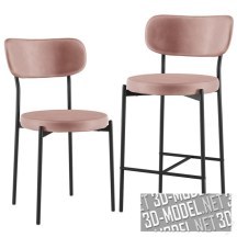 3d-модель Два стула Barbara от Stool Group