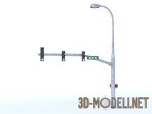 3d-модель Элемент городских систем дорожной безопасности Сиэтла