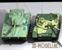 Тяжелые танки Т-80 и «Меркава»