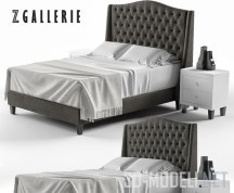 3d-модель Кровать Scarlett Tufted от Zgallerie