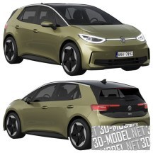 3d-модель Автомобиль Volkswagen ID3 2024