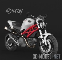 3d-модель Мотоцикл Ducati Monster 696