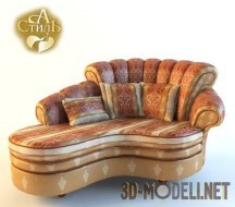 3d-модель Роскошная оттоманка от Аллегро-стиль мебель