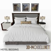 3d-модель Спальный набор Hotel Bedding