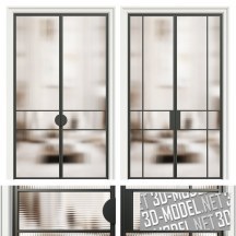3d-модель Межкомнатные двери из алюминия
