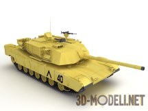 3d-модель Танк M1A1 Abrams