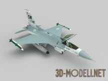 3d-модель Истребитель F-16C