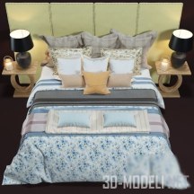 Кровать с бельем и подушками Zara Home