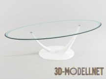 3d-модель Футуристический овальный журнальный столик