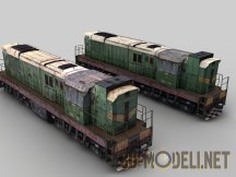 3d-модель Cтарый дизельный локомотив