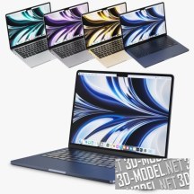3d-модель Ноутбук MacBook Air M2 2022 от Apple
