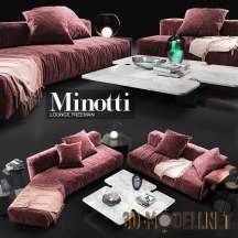Угловой диван Lounge Freeman от Minotti
