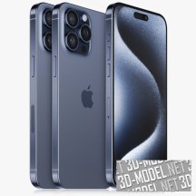 3d-модель Смартфон Apple iPhone 15 Pro MAX