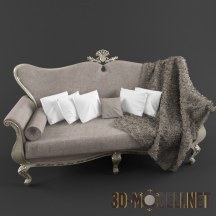 3d-модель Изящный диванчик с накидкой