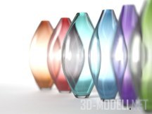 3d-модель Вазы из цветного стекла