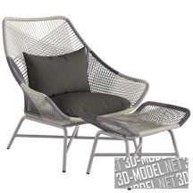 3d-модель Садовое кресло Huron Large от West Elm