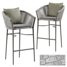 3d-модель Барный стул Muse от Scan Design