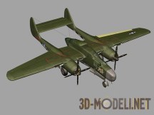 3d-модель Ночной истребитель Northrop P-61 Black Widow