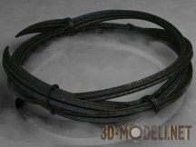 3d-модель Дизайнерское кольцо из черного материала
