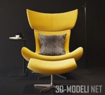 Желтое кресло Boconcept Imola
