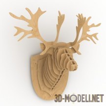 Plywood Moose Trophy Head