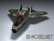 3d-модель Sci-Fi военный космический истребитель