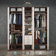 3d-модель Шкаф с мужской одеждой Venere Capital collection
