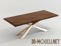 3d-модель Столик с прямоугольной столешницей