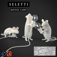 3d-модель Светильник SELETTI Mouse Lamps