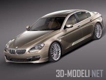 3d-модель Седан BMW 6 Gran Coupe 2013