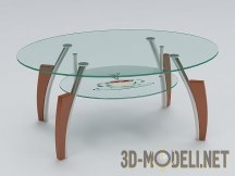 3d-модель Круглый стол из стекла