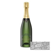 3d-модель Бутылка шампанского Blanc de Noirs Premier Cru Collet