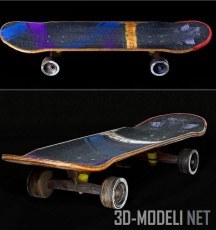 3d-модель Скейтборд PBR