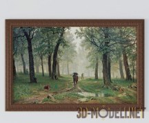 3d-модель Картина «Дождь в дубовом лесу»