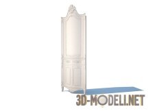 3d-модель Угловой классический шкаф-витрина