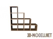 3d-модель Деревянная система полок