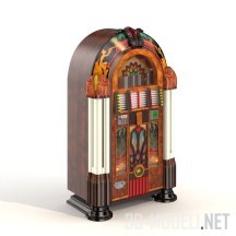 3d-модель Музыкальный автомат в ретро–стиле