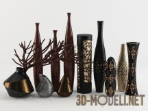 3d-модель Одиннадцать различных ваз