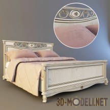 3d-модель Кровать с высоким изножьем «Алези» Белфан