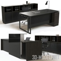 3d-модель Мебель со стойкой администратора